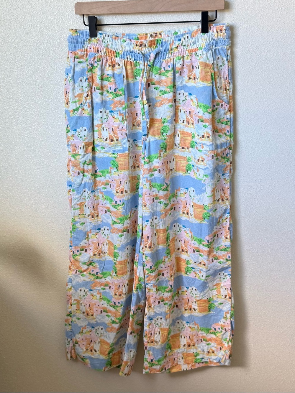 Cynthia Rowley Printed Linen Pants